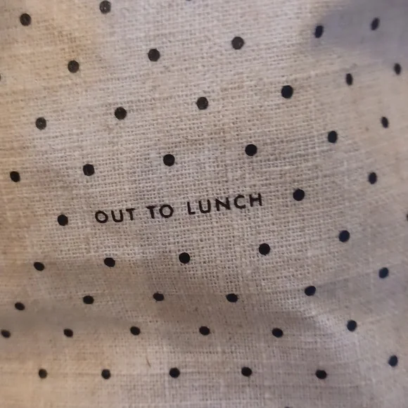 Kate Spade "Out to Lunch" Insulated Lunch Polka Dot Tote Bag/Cosmetic Bag - Picture 2 of 7